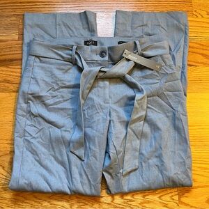 Loft Women’s Tie Waist Trouser Pants blue size 6 petite